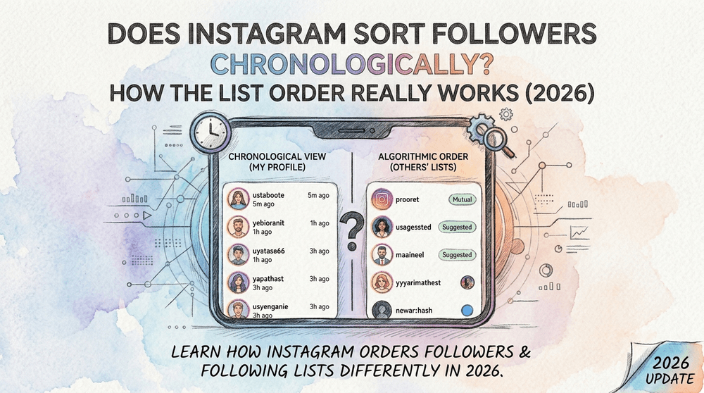 Does Instagram Sort Followers Chronologically? How the List Order Really Works (2026)